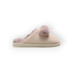 Picture of SLIPPERS - BEIGE WITH POMPOM